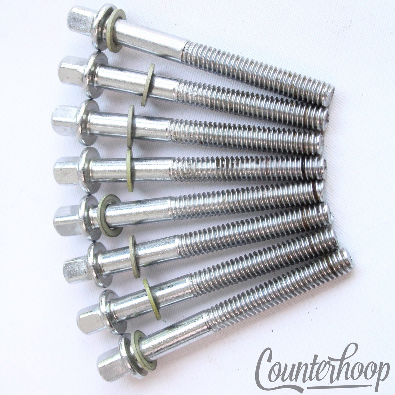 Gretsch 8x Tension T-Rods 2" Chrome Plated Floor/Tom/Snare Drum Vintage 50s USA — main photograph