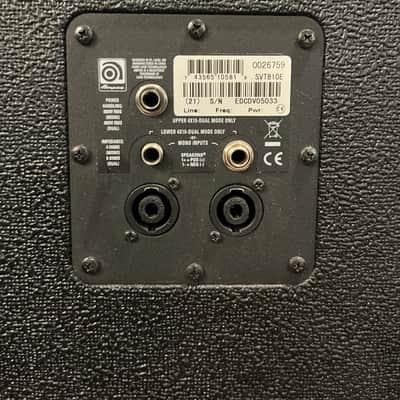 Ampeg SVT-810E Classic Series 800-Watt 8x10" Bass Speaker Cabinet 2007 - Present - Black image 4