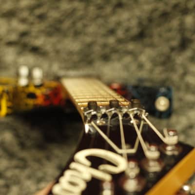 Charvel Fusion Deluxe Guitar, 80's Japan, Rainbow Crackle + HDSC Ships WW image 12
