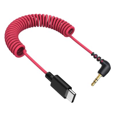 USB C to 3.5mm Microphone Cable for Rode Wireless Pro, Go 2, ME and Hollyland Lark M1 M2 150 Max Duo, Coiled Audio Patch Cable Mic Cord Compatible with iPhone 17 Pro Max 16e 15 Plus image 3