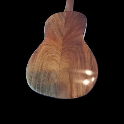 Koa with Live Edge Sound Hole Tenor Ukulele - SCJ Jazz Hat #138 image 9