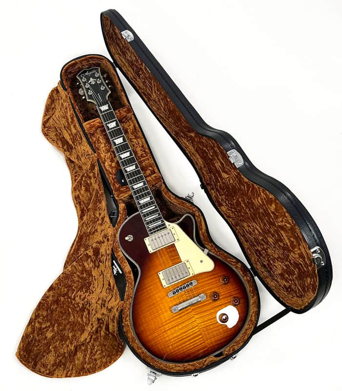 Douglas EGC-450 Premium Case for Gibson & Epiphone Les Paul LP or DC Black/Gold image 1