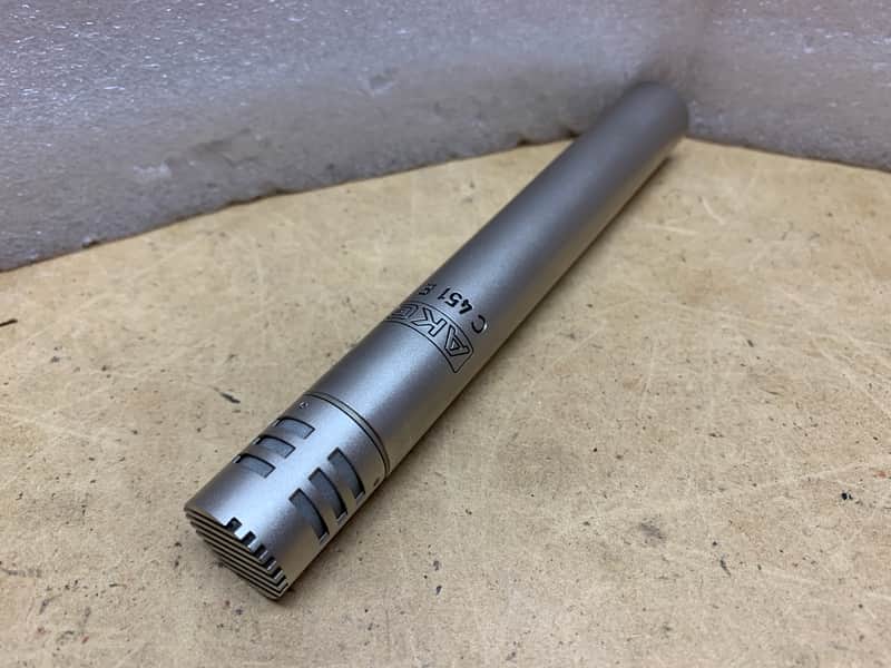 AKG C451E MICROPHONE W/CK1 CAPSULE/ SILVER- VINTAGE! MINTY! MAKE OFFER! image 1