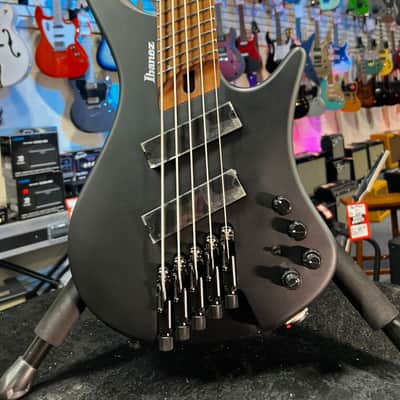 Ibanez Bass Workshop EHB1005MS Bass Guitar - Black Flat Auth Deal! 031, Free Plek! image 2