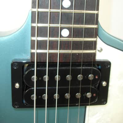 2017 Gibson S Series Firebird Zero Electric Guitar, Faded Pelham Blue w/ Bag image 7