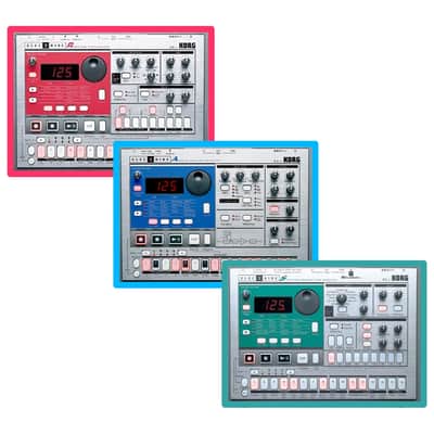 Korg Electribe EA1, ES1, ER1 collection  2000’s  Red, green, blue image 1