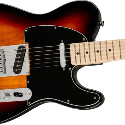 Fender Squier Affinity Series Telecaster MN - Black Pickguard - 3-Color Sunburst image 3