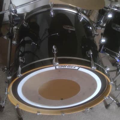 VTG MAPEX 24"x18" Maple Bass Drum Emerald Green "Pro M" 10 Lug No Holes- Gorgeous image 4