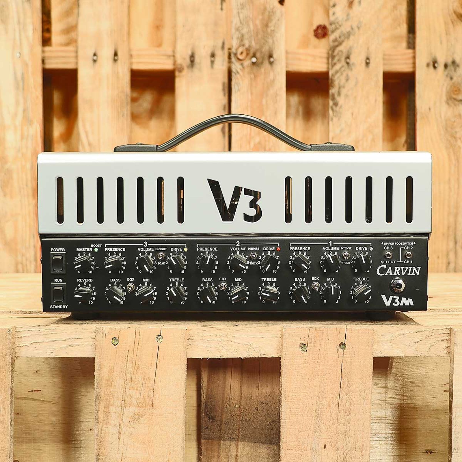 Carvin V3M 3-Channel 50-Watt Micro Tube Guitar Amp Head | Reverb