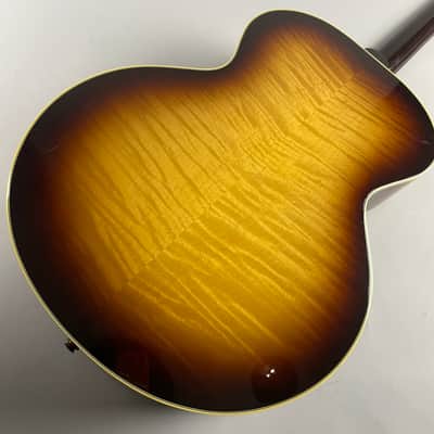 Gibson J-185 Original 2021 Vintage Sunburst Near mint, Flamey, super action BIG sound!! Original tag and Gibson Hardshell! image 7