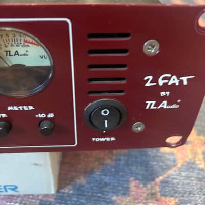 TL Audio 2 FAT Fatman Series Mic Preamp / Compressor 2000s - Red image 5