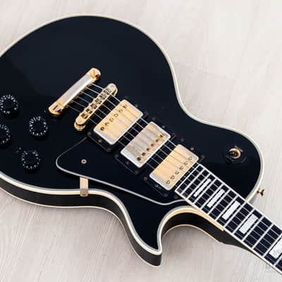 1981 Gibson Les Paul Custom Black Beauty 3 Pickup Ebony w/ Tim Shaw & T Tops, Case image 8