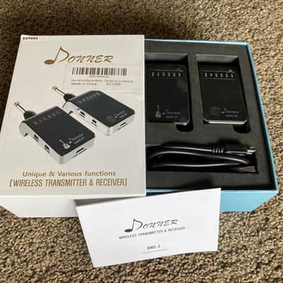 Donner DWS-3T & DWS-3R Wireless Transmitter & Receiver 2021 Black image 1