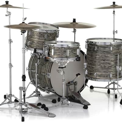 Pearl President Series Deluxe 3-piece 75th Anniversary Edition Shell Pack in Desert Ripple (#768) covered finish featuring 22"x14" Bass Drum w/Cymbal Holder, 13"x9" Tom, and 16"x16" Floor Tom image 4