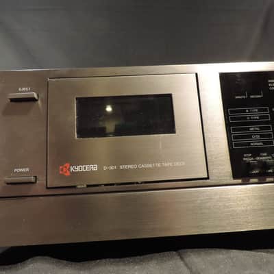 Kyocera D-801 Cassette Deck w/ Wood Side Panels image 2
