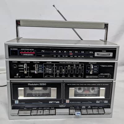 Realistic 14-765 Modulaire 2250 1980s Vintage Ghettoblaster Boombox - Works - Grey image 3