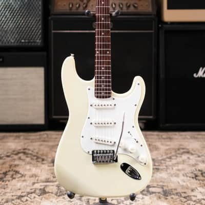 Squier 1995 Standard Stratocaster with Rosewood Fretboard Made in Korea, Olympic White - Used image 3