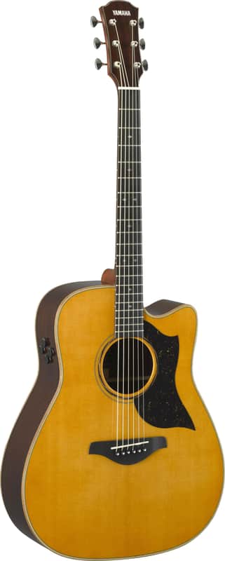 Yamaha A5R - Dreadnought Cutaway Acoustic Electric Guitar - Vintage Natural image 1