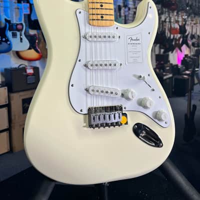Fender Standard Stratocaster Electric Guitar - Olympic White Auth Deal Free Ship! 453 GET PLEK’D FREE! image 2
