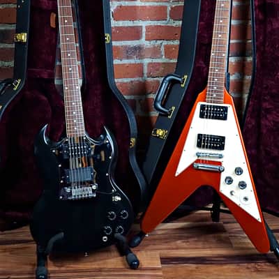 Gibson Custom Shop Judas Priest Flying V & SG 2005 Sparkling Burgandy & Ebony #22 of 30 image 3