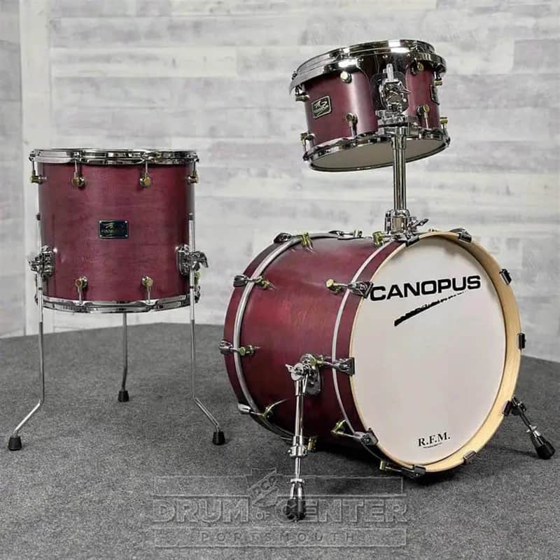 Canopus RFM 3pc Jazz Drum Set Smokey Violet Oil image 1