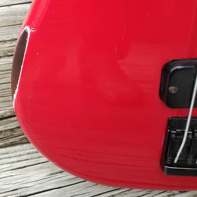 Vintage 1987 Gibson Bass IV Ferrari Red "ThunderBird In a Tuxedo" 100% Original Bass Guitar w OHSC image 3