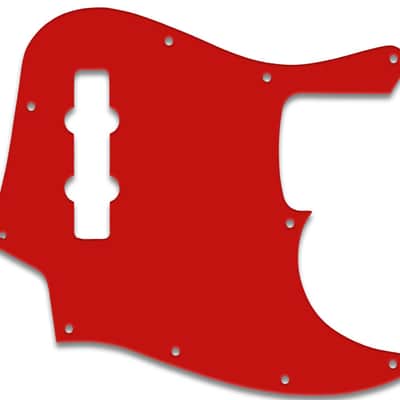 Pickguard For Fender Mexican Standard Jazz Bass - 3-PLY RED