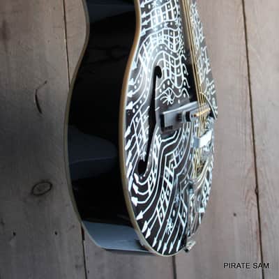 Vox VGA-3PS Giulietta Custom Art Guitar Acoustic Archtop with Built-In Electronics " Web of Deception " w/gig bag image 7