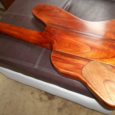 carved and hand painted , 7 strings firebird st guitar/bass ,aged  old cedar,neck thru, preorder now image 8