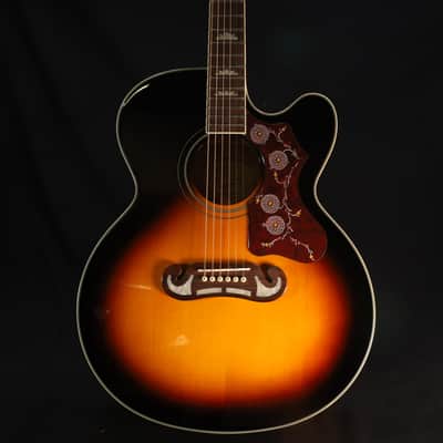 Epiphone J-200 EC Studio (Solid Top; Fishman Presys) Vintage Sunburst 739 image 10
