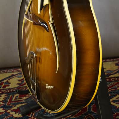 Sampo Archtop 1950s - Chocolate Sunburst made In Germany image 13