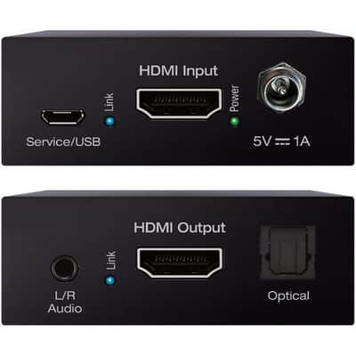 Key Digital KD-FIX418A-2 4K/18G HDMI Fixer, Booster, Buffer of EDID, HDCP, Hot Plug, 18G to 10G Compression/Decompression with L/R/PCM Audio & De-Embedded Audio Output image 1