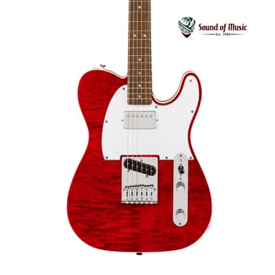 Squier Affinity Series™ Telecaster® FMT SH, Laurel Fingerboard, White Pickguard - Crimson Red Transparent image 1
