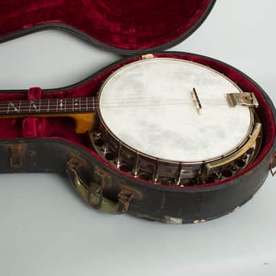 Paramount Style A Tenor Banjo (1924), ser. #4307, black hard shell case. image 12