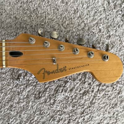 Fender Jimmie Vaughan Tex Mex Stratocaster 1996 Vintage MIM Olympic White Guitar image 5