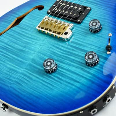 PRS SE Custom 24 Semi-Hollow Piezo Electric Guitar Lake Blue image 6