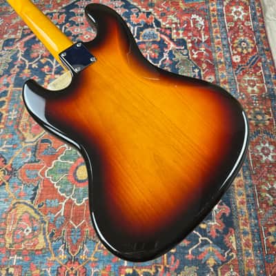 1962 Fender Jazz Bass Reissue Vintage Collection 3 Tone Sunburst Model JB62-70US - 2002-2004 image 8