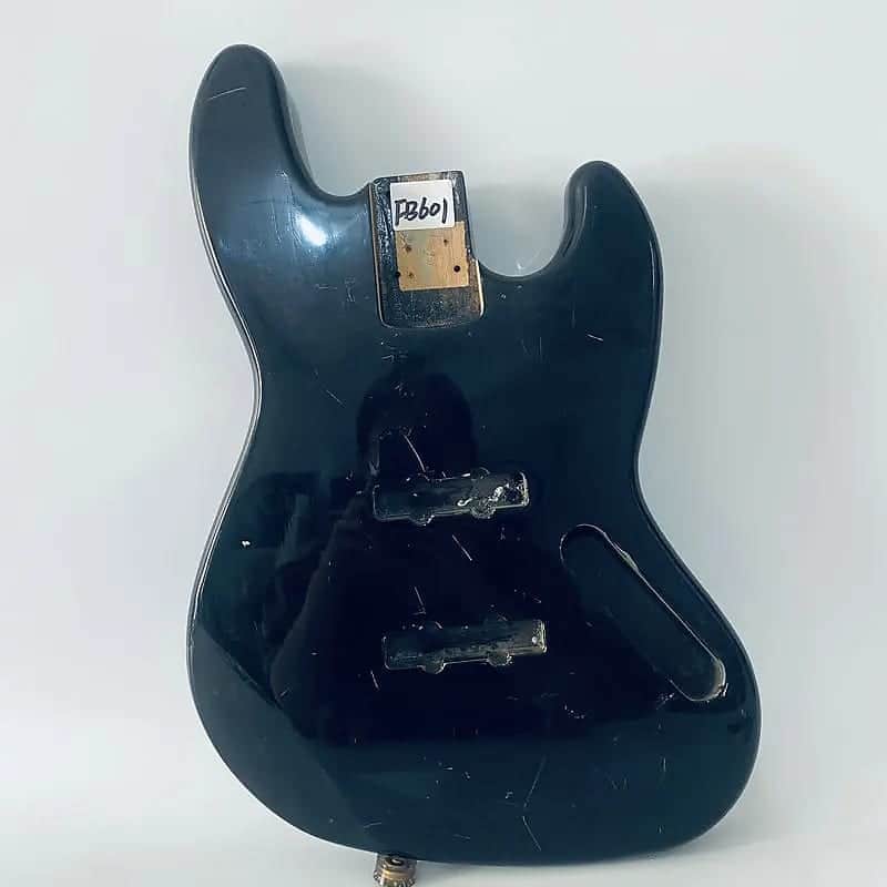 Black Basswood 4 String Jazz Bass Style Body image 1