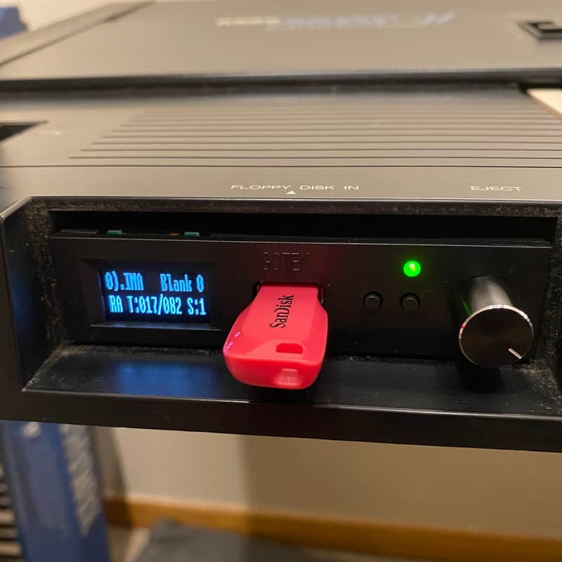 USB Floppy Emulator for the Korg DSS-1 or DSM-1 with rotary knob & pre-loaded 16gb USB Drive image 1