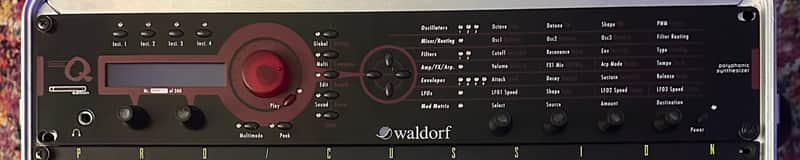 Waldorf Micro Q Phoenix Rackmount Synthesizer 1999 - 2011 - Black image 1