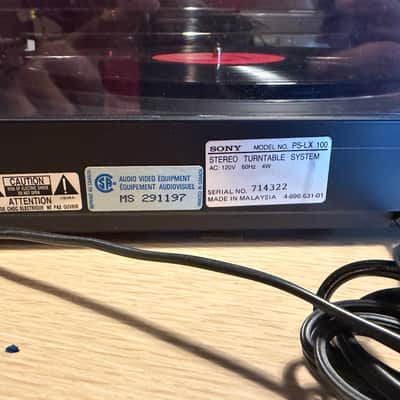 Immagine Sony Stereo Turntable System PS-LX100 Fully Operational Serviced Sounds Great🎶 - 11