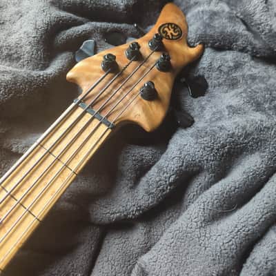 Huet 5 String Fretless Bass EMG Pick-ups 2014 - Natural image 5