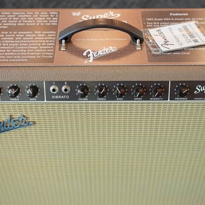 Fender '62 Super Amp Reissue 2-Channel 40-Watt 2x10" Guitar Combo 2025 - Present - Brown / Wheat image 4