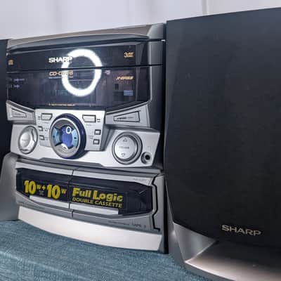 Refurbished Sharp CD-C606 w/Remote 1999 - Silver/Black image 3