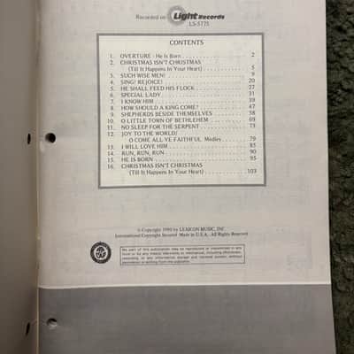 Vintage 1980s The Glory Of Christmas A Cantata By Jimmy & Carol Owens Music Book -Used image 3