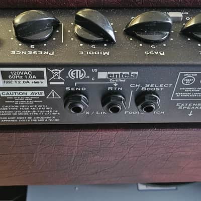 Traynor YCV40WR Custom Valve 40-Watt 1x12" Guitar Combo - Wine Red image 16