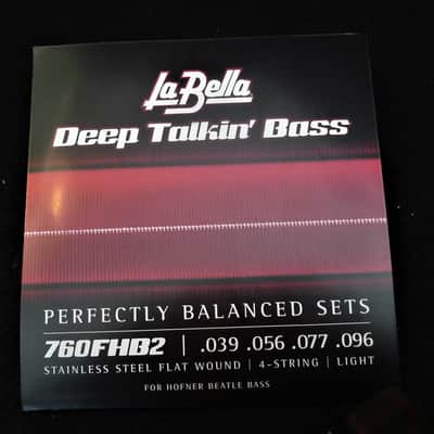 Hofner LaBella 760FHB2 Flat Short Scale Bass 4-String Pack Beatle Paul's Choice NEW but Pack Open. image 2
