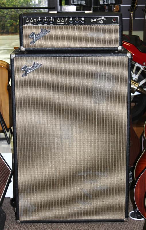 1967 Fender - Bassman head w/ 2 x 12 Cab image 1