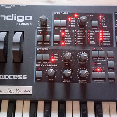 Access Virus Indigo 2 REDBACK LIMITED EDITION only 500 ever made! 37-Key Digital Synthesizer 2010s Black with signature image 18