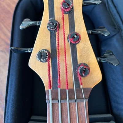Handmade "Tom Clement" Fretless 5 String Bass image 3